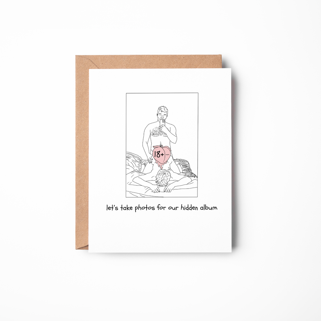Let's Take Photos... - Spicy Gay Greeting Card