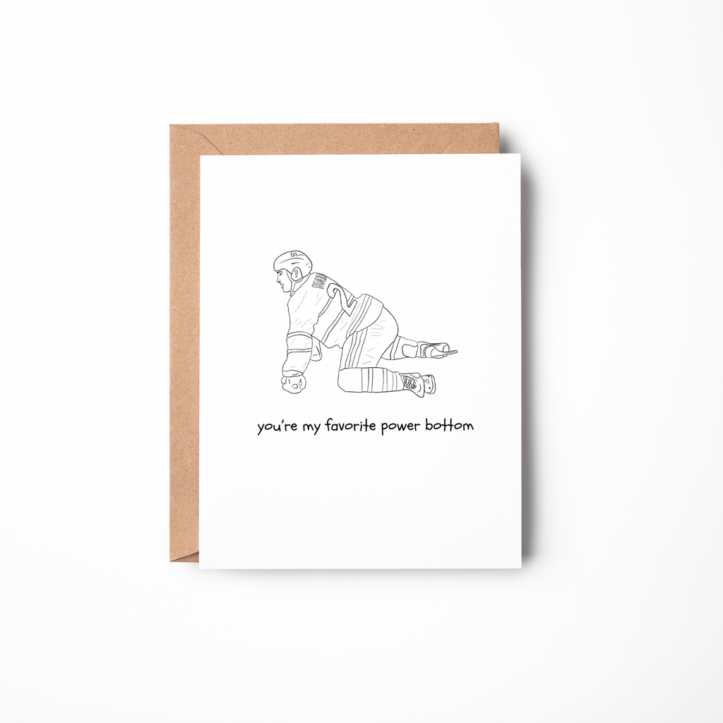 You're My Favorite Power Bottom – Spicy Heated Rivalry Gay Card