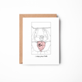 I Miss Your Hole - Spicy Gay Greeting Card
