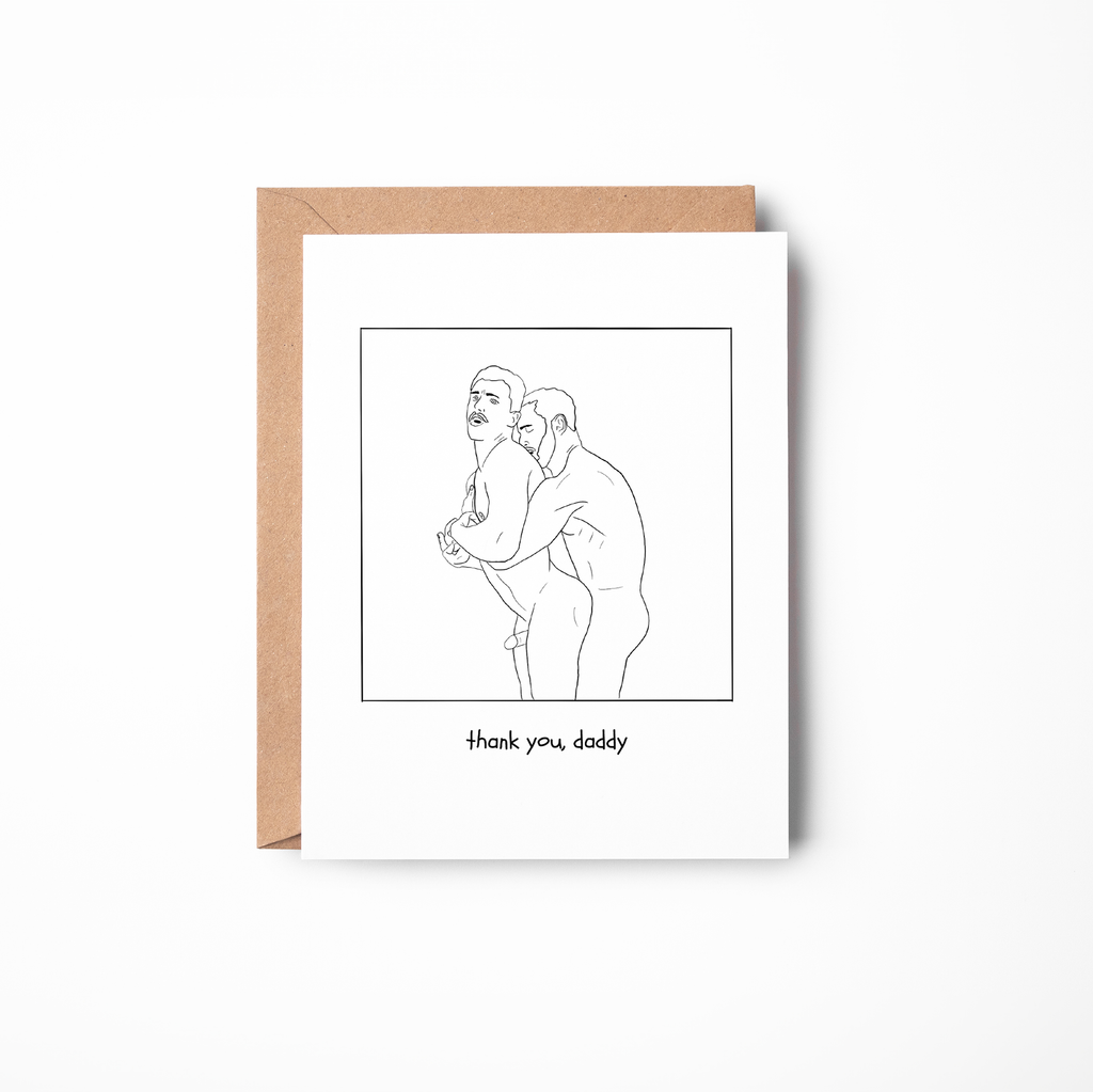 Thank You Daddy – Spicy Gay Greeting Card