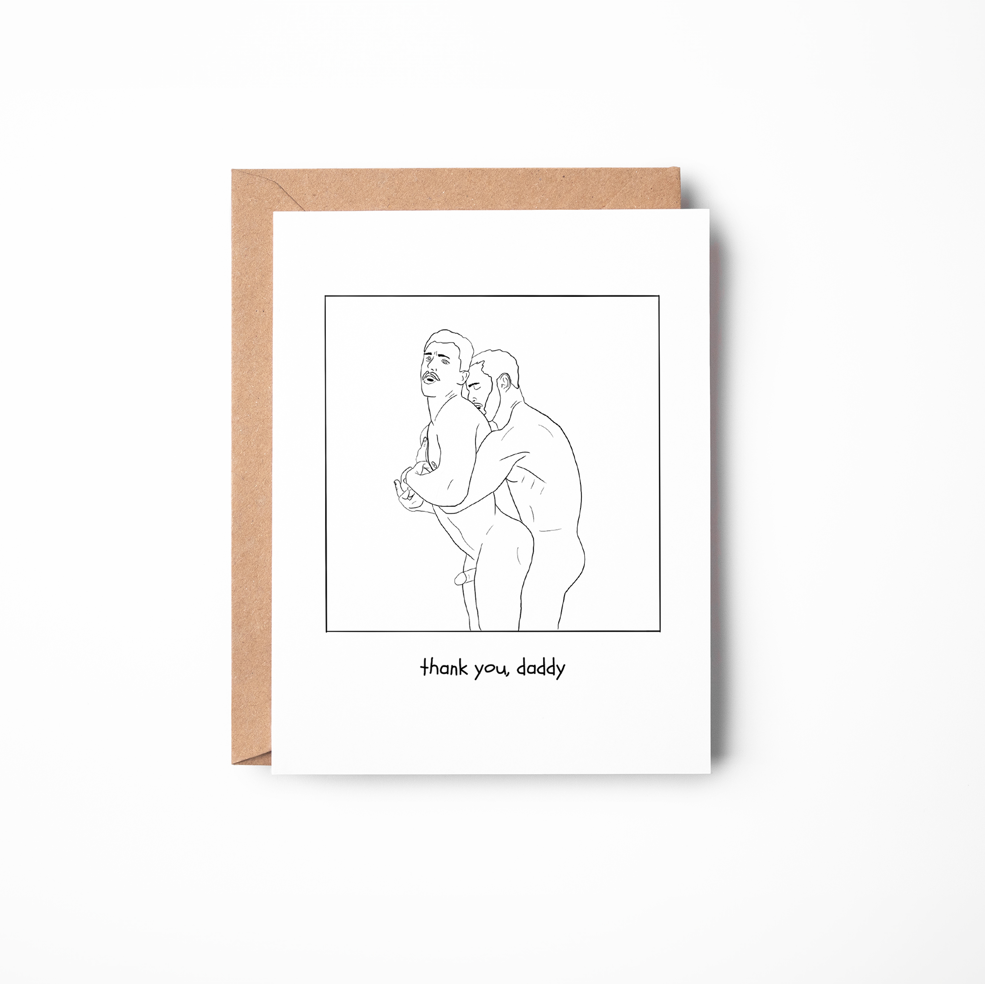 Thank You Daddy – Spicy Gay Greeting Card