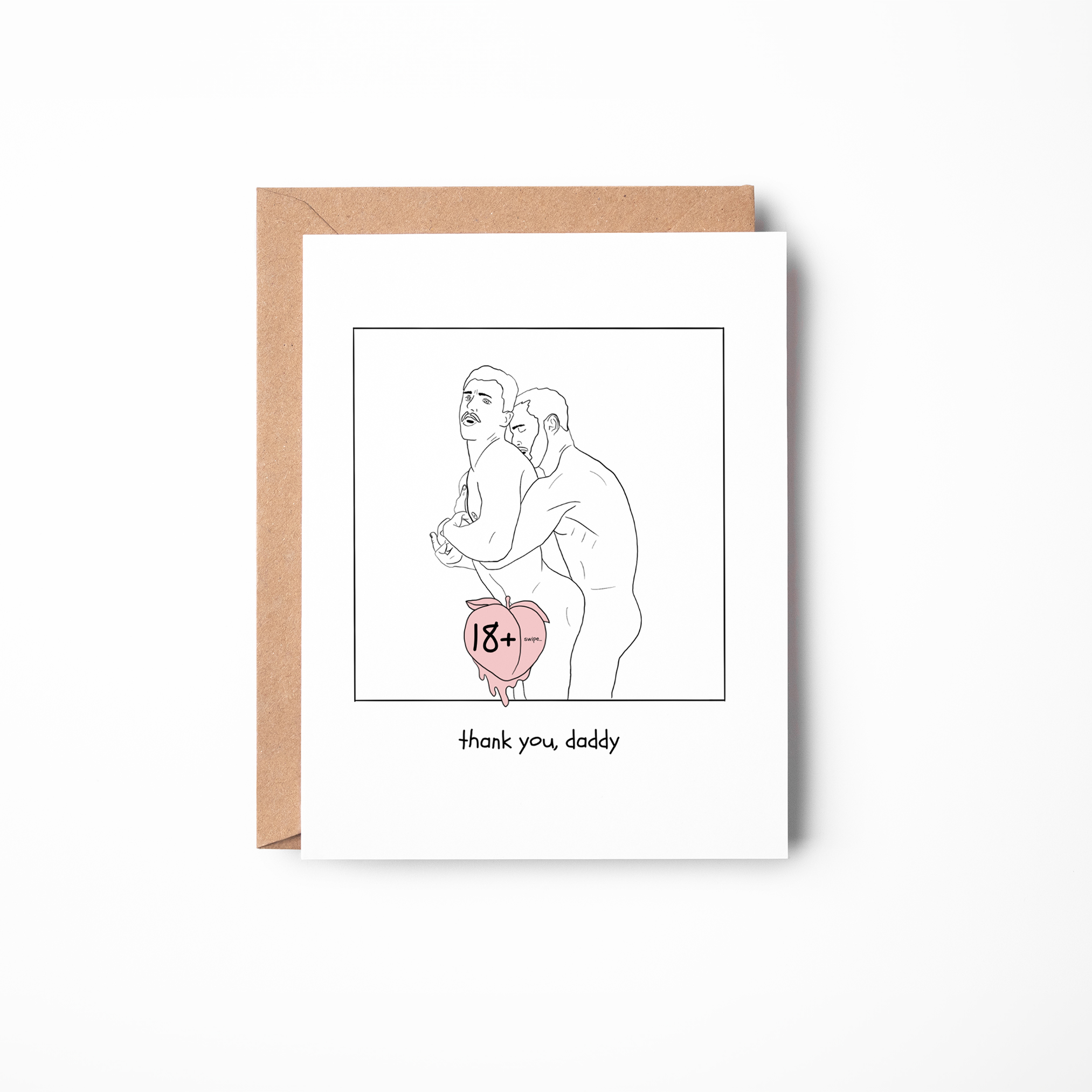 Thank You Daddy – Spicy Gay Greeting Card