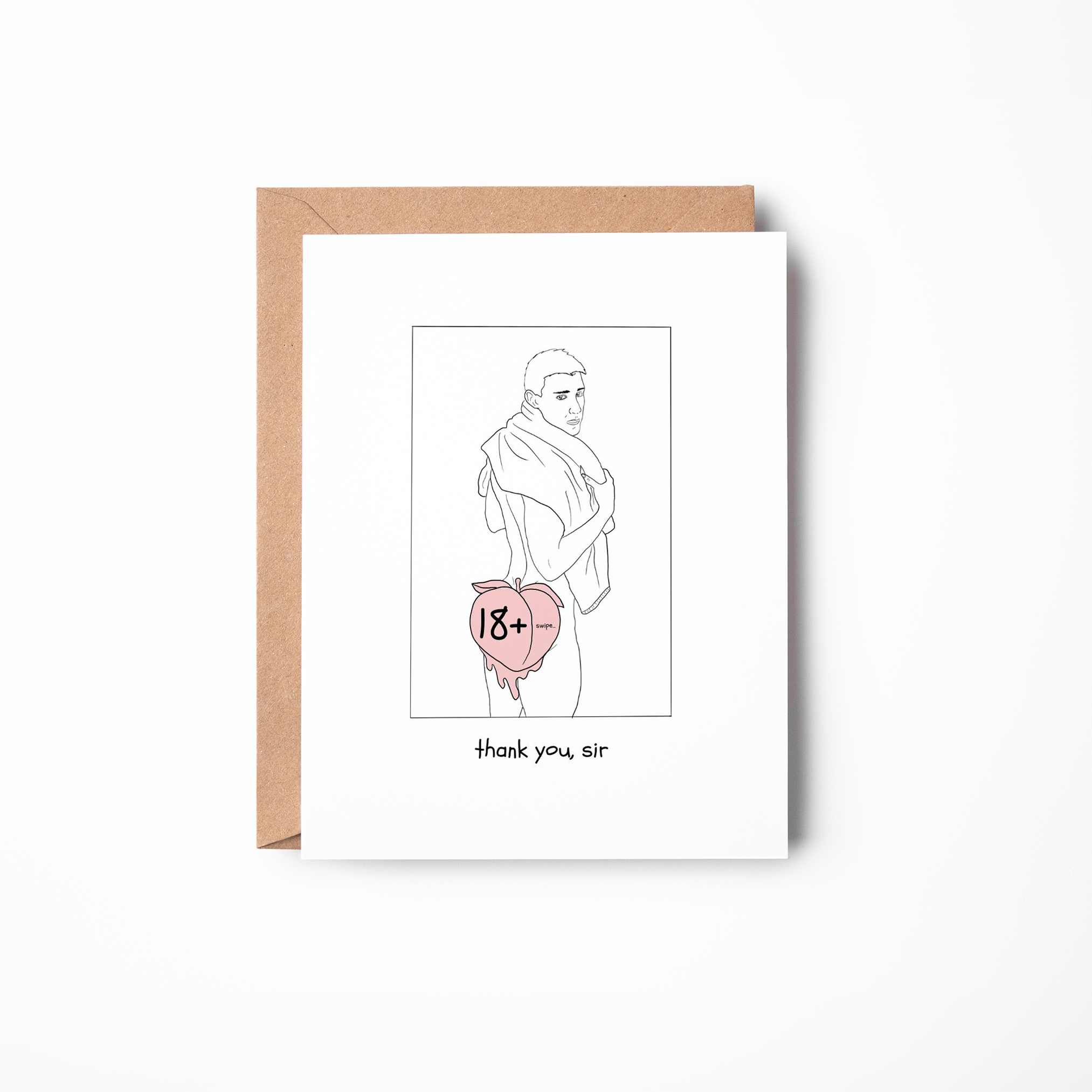 Thank You, Sir – Spicy Gay Greeting Card