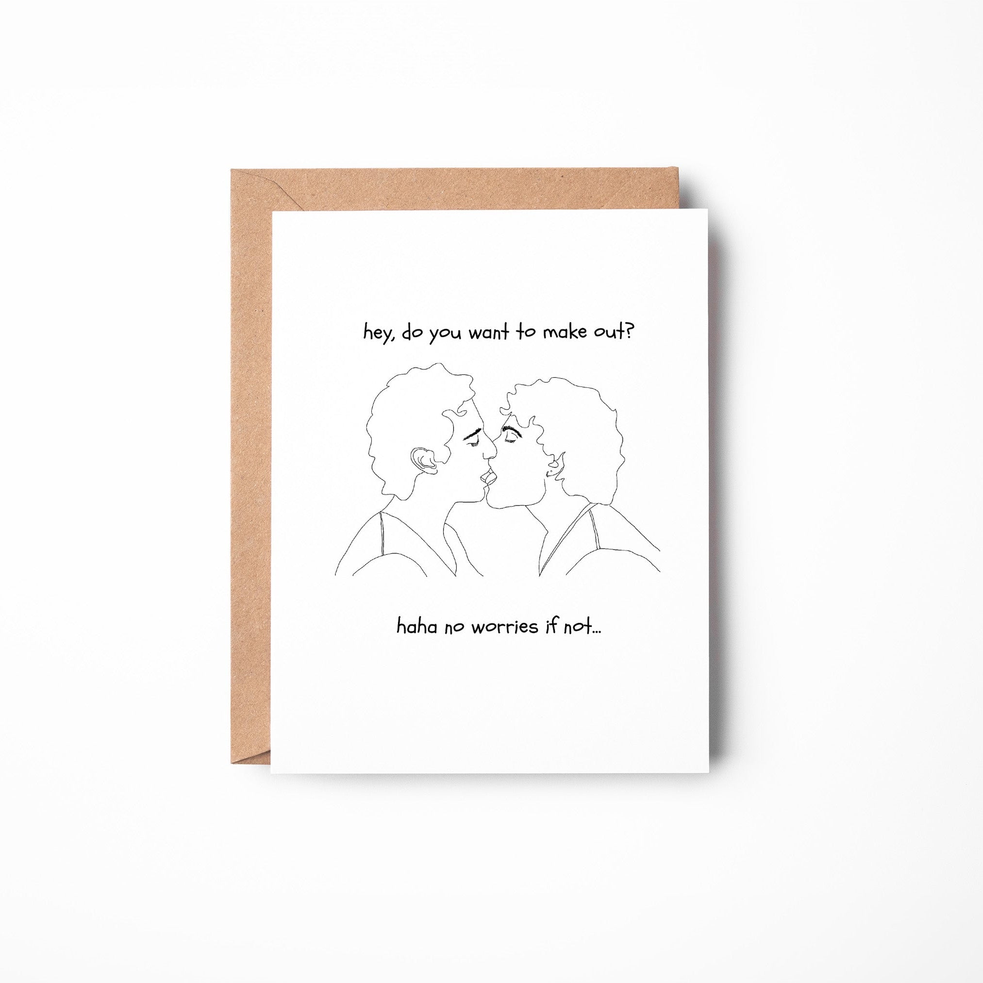 Do you want to make out? Gay Greeting Card